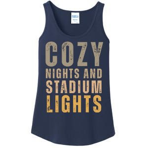 Cozy Nights And Stadium Lights Football Ladies Essential Tank