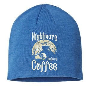 Cute Nightmare Before Coffee Halloween Funny Mug Gift Sustainable Beanie