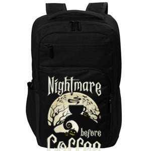 Cute Nightmare Before Coffee Halloween Funny Mug Gift Impact Tech Backpack