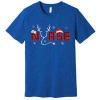 Christmas Nurse Buffalo Plaid Christmas Nursing Healthcare Premium T-Shirt