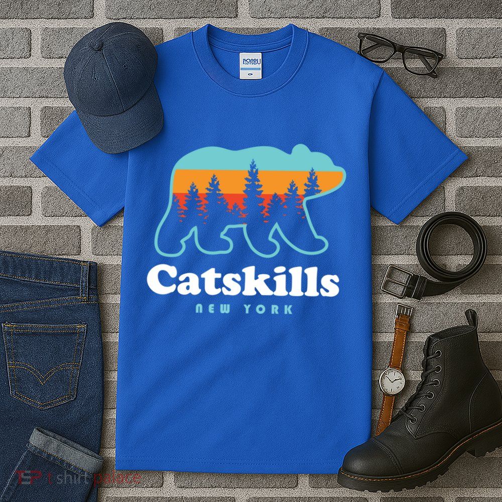 Catskills Ny Bear Mountains Camping Hiking New York Gift Tall T-Shirt