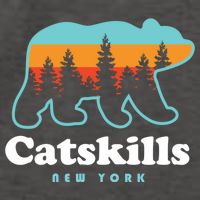 Catskills Ny Bear Mountains Camping Hiking New York Gift Vector Backpack