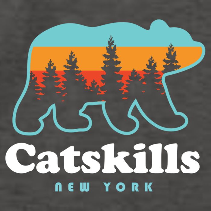 Catskills Ny Bear Mountains Camping Hiking New York Gift Vector Backpack