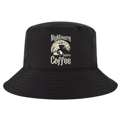 Cute Nightmare Before Coffee Halloween Funny Mug Gift Cool Comfort Performance Bucket Hat