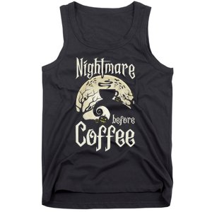 Cute Nightmare Before Coffee Halloween Funny Mug Gift Tank Top