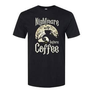 Cute Nightmare Before Coffee Halloween Funny Mug Gift Softstyle CVC T-Shirt