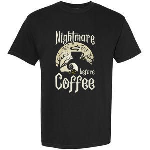 Cute Nightmare Before Coffee Halloween Funny Mug Gift Garment-Dyed Heavyweight T-Shirt