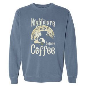 Cute Nightmare Before Coffee Halloween Funny Mug Gift Garment-Dyed Sweatshirt