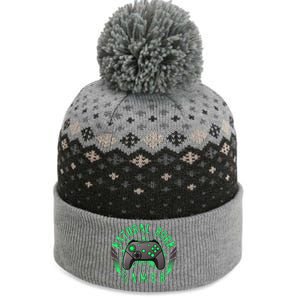 Cool Natural Born Gamer The Baniff Cuffed Pom Beanie