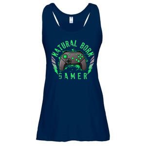 Cool Natural Born Gamer Ladies Essential Flowy Tank