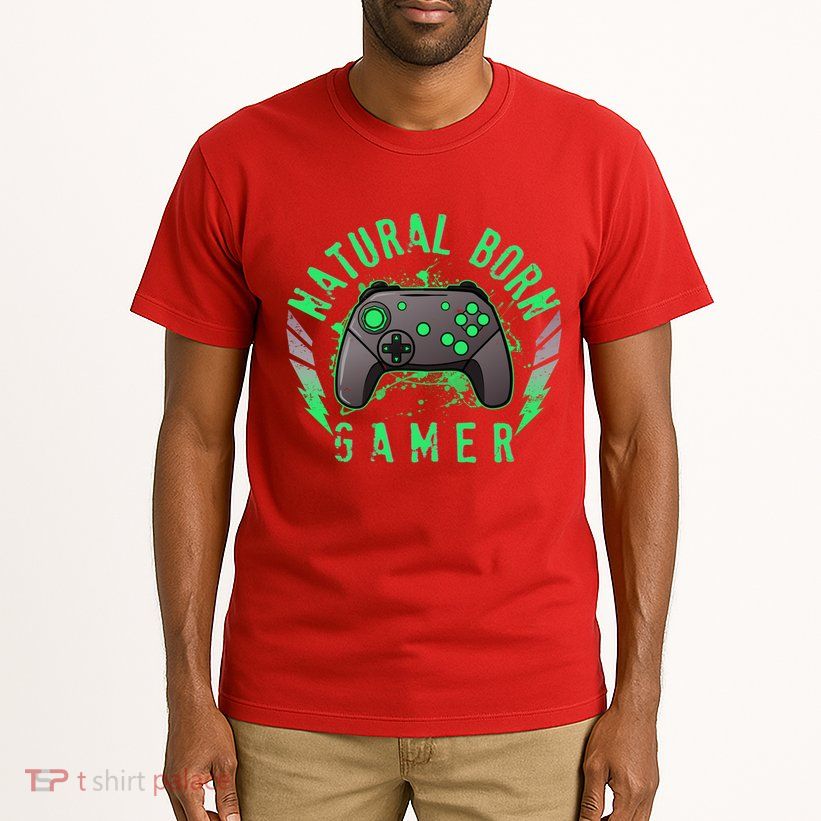 Cool Natural Born Gamer Tall T-Shirt