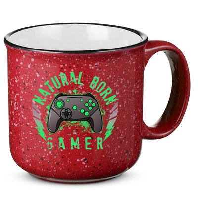Cool Natural Born Gamer 15oz Campfire Ceramic Mug