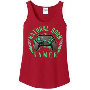 Cool Natural Born Gamer Ladies Essential Tank