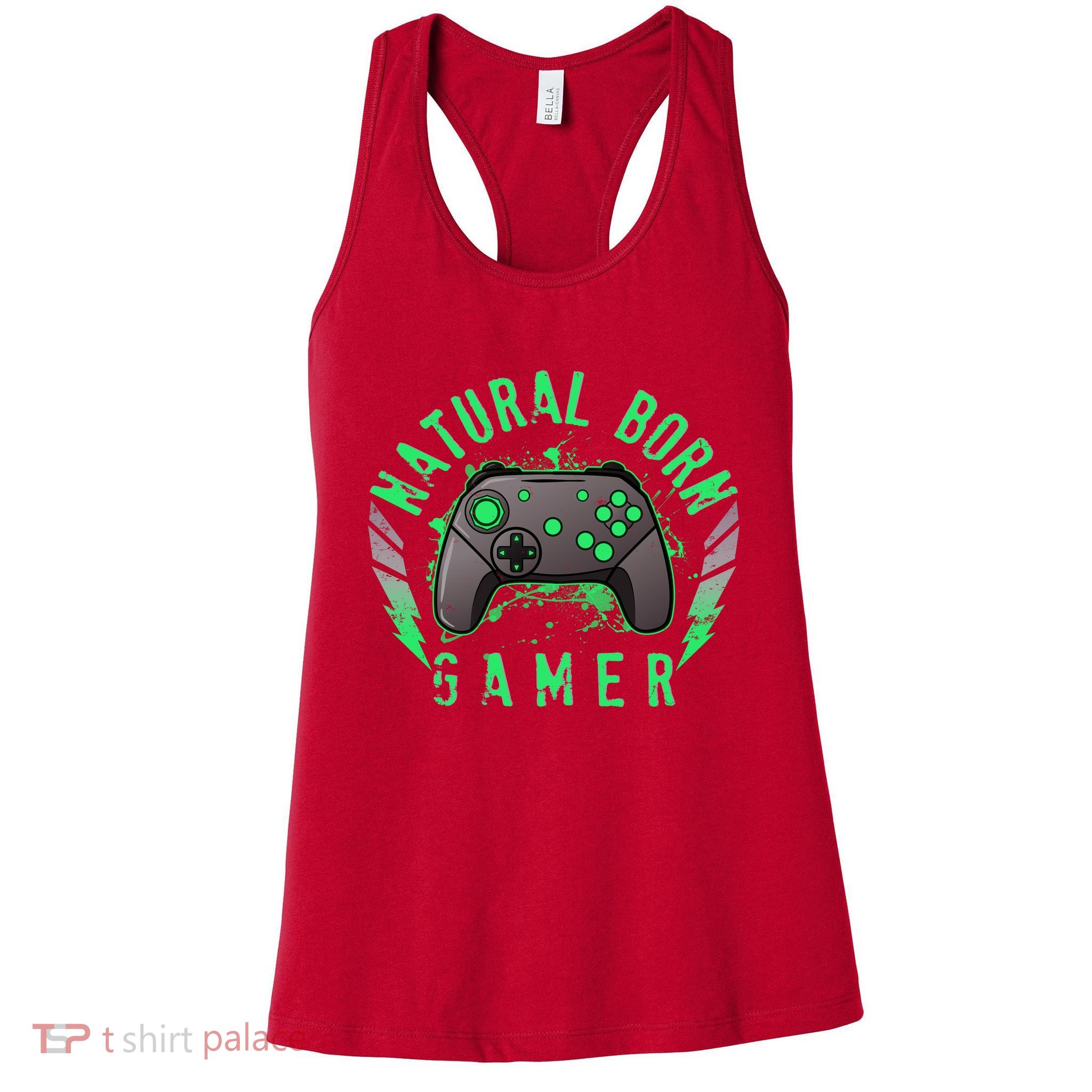 Cool Natural Born Gamer Womens Tank Top