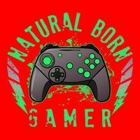 Cool Natural Born Gamer Zip Tote Bag