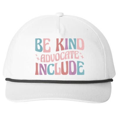 Celebrate Neurodiversity Be Kind Advocate Include Funny Gift Snapback Five-Panel Rope Hat