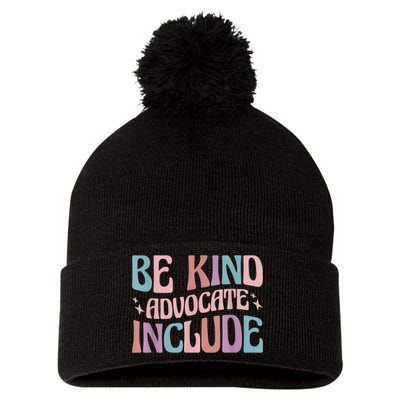 Celebrate Neurodiversity Be Kind Advocate Include Funny Gift Pom Pom 12in Knit Beanie