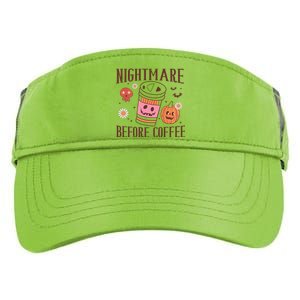 Cute Nightmare Before Coffee Halloween Funny Mug Gift Adult Drive Performance Visor