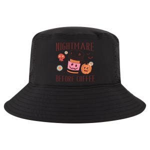 Cute Nightmare Before Coffee Halloween Funny Mug Gift Cool Comfort Performance Bucket Hat