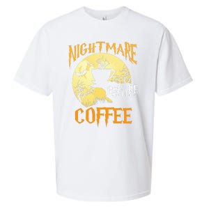 Cute Nightmare Before Coffee Halloween Funny Mug Gift  Sueded Cloud Jersey T-Shirt