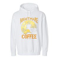 Cute Nightmare Before Coffee Halloween Funny Mug Gift  Garment-Dyed Fleece Hoodie