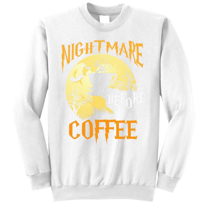 Cute Nightmare Before Coffee Halloween Funny Mug Gift  Sweatshirt