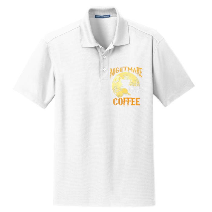 Cute Nightmare Before Coffee Halloween Funny Mug Gift  Dry Zone Grid Polo