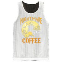 Cute Nightmare Before Coffee Halloween Funny Mug Gift  Mesh Reversible Basketball Jersey Tank