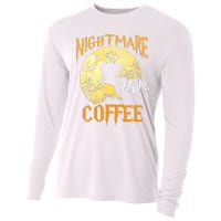 Cute Nightmare Before Coffee Halloween Funny Mug Gift  Cooling Performance Long Sleeve Crew