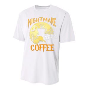 Cute Nightmare Before Coffee Halloween Funny Mug Gift  Performance Sprint T-Shirt