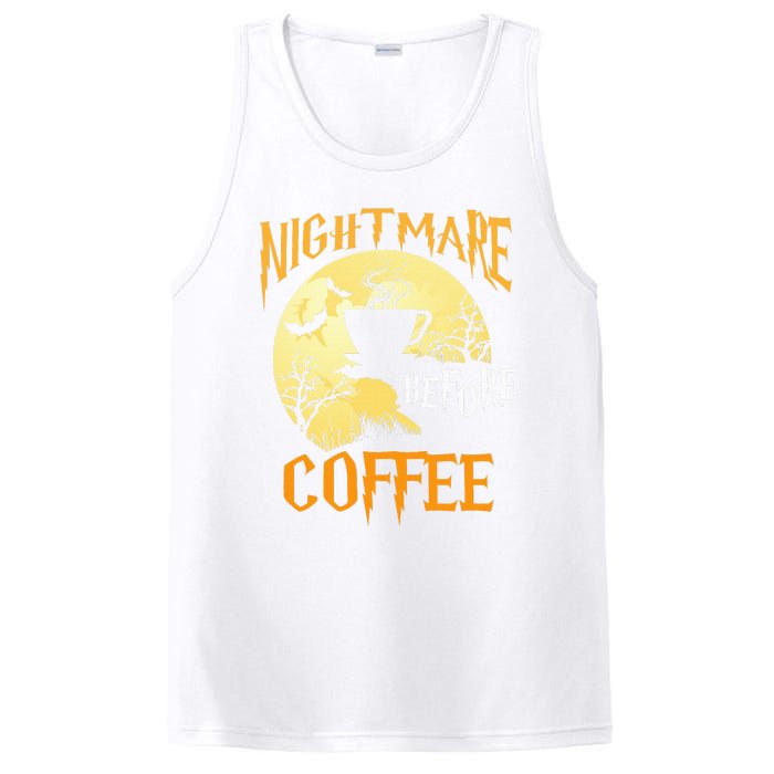 Cute Nightmare Before Coffee Halloween Funny Mug Gift  PosiCharge Competitor Tank