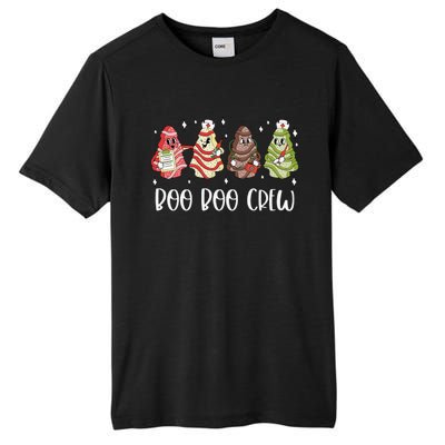 Christmas Nurse Boo Boo Crew Tree Cake Xmas Nursing Tall Fusion ChromaSoft Performance T-Shirt