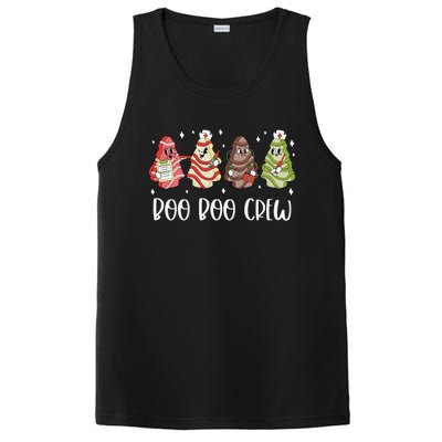 Christmas Nurse Boo Boo Crew Tree Cake Xmas Nursing PosiCharge Competitor Tank