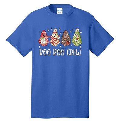 Christmas Nurse Boo Boo Crew Tree Cake Xmas Nursing Tall T-Shirt