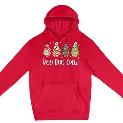 Christmas Nurse Boo Boo Crew Tree Cake Xmas Nursing Premium Pullover Hoodie