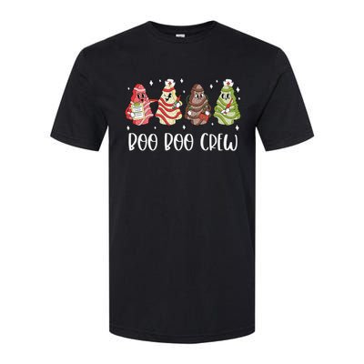 Christmas Nurse Boo Boo Crew Tree Cake Xmas Nursing Softstyle CVC T-Shirt