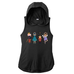 Christmas Nutcracker Ballet Nutcracker Ladies PosiCharge Tri-Blend Wicking Draft Hoodie Tank