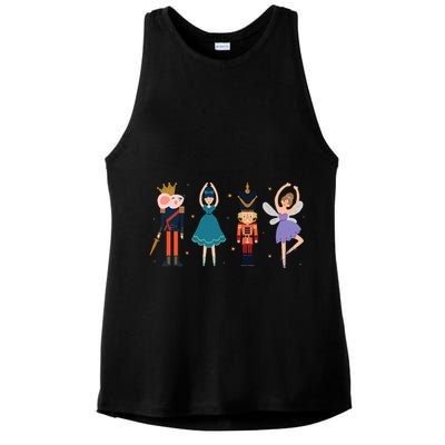Christmas Nutcracker Ballet Nutcracker Ladies PosiCharge Tri-Blend Wicking Tank