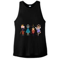 Christmas Nutcracker Ballet Nutcracker Ladies PosiCharge Tri-Blend Wicking Tank