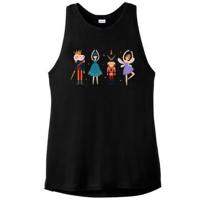 Christmas Nutcracker Ballet Nutcracker Ladies PosiCharge Tri-Blend Wicking Tank