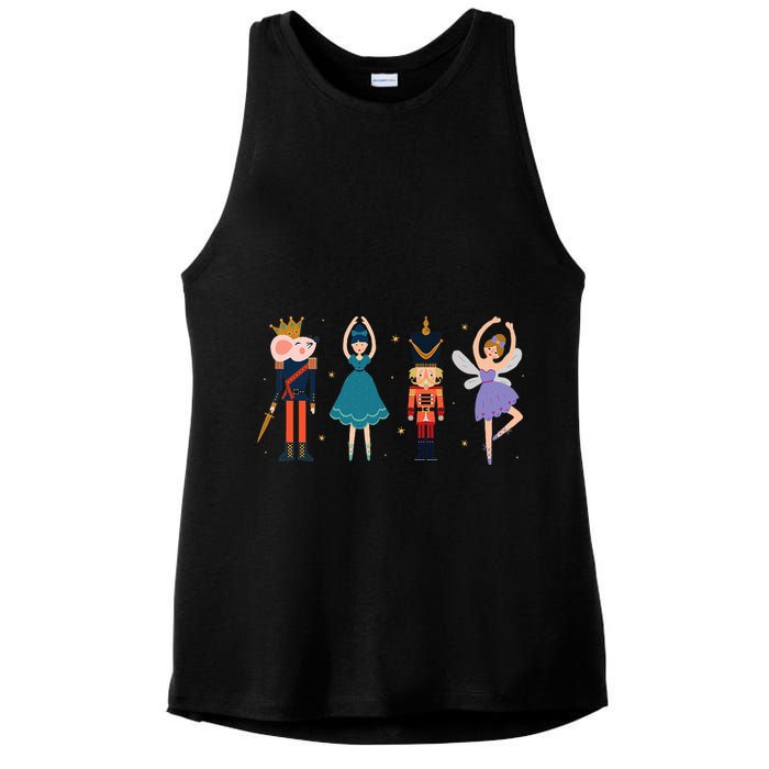Christmas Nutcracker Ballet Nutcracker Ladies PosiCharge Tri-Blend Wicking Tank