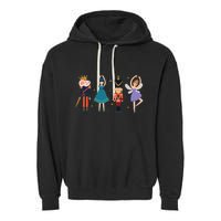 Christmas Nutcracker Ballet Nutcracker Garment-Dyed Fleece Hoodie