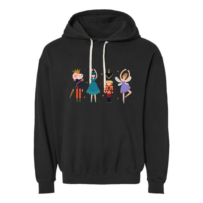 Christmas Nutcracker Ballet Nutcracker Garment-Dyed Fleece Hoodie