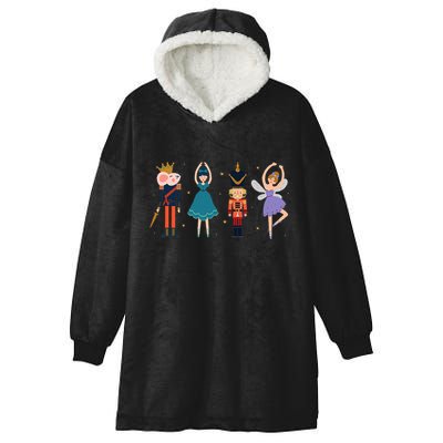 Christmas Nutcracker Ballet Nutcracker Hooded Wearable Blanket