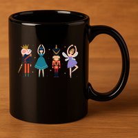 Christmas Nutcracker Ballet Nutcracker 11oz C Handle Ceramic Mug