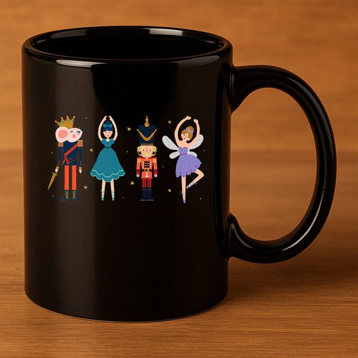 Christmas Nutcracker Ballet Nutcracker 11oz C Handle Ceramic Mug
