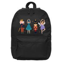 Christmas Nutcracker Ballet Nutcracker 16 in Basic Backpack