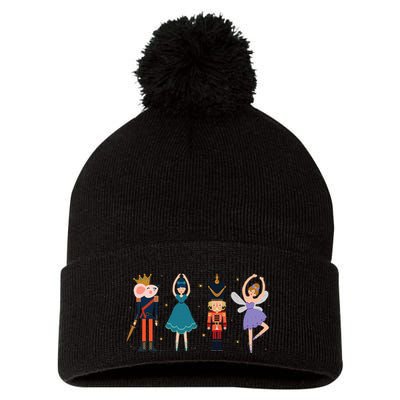 Christmas Nutcracker Ballet Nutcracker Pom Pom 12in Knit Beanie