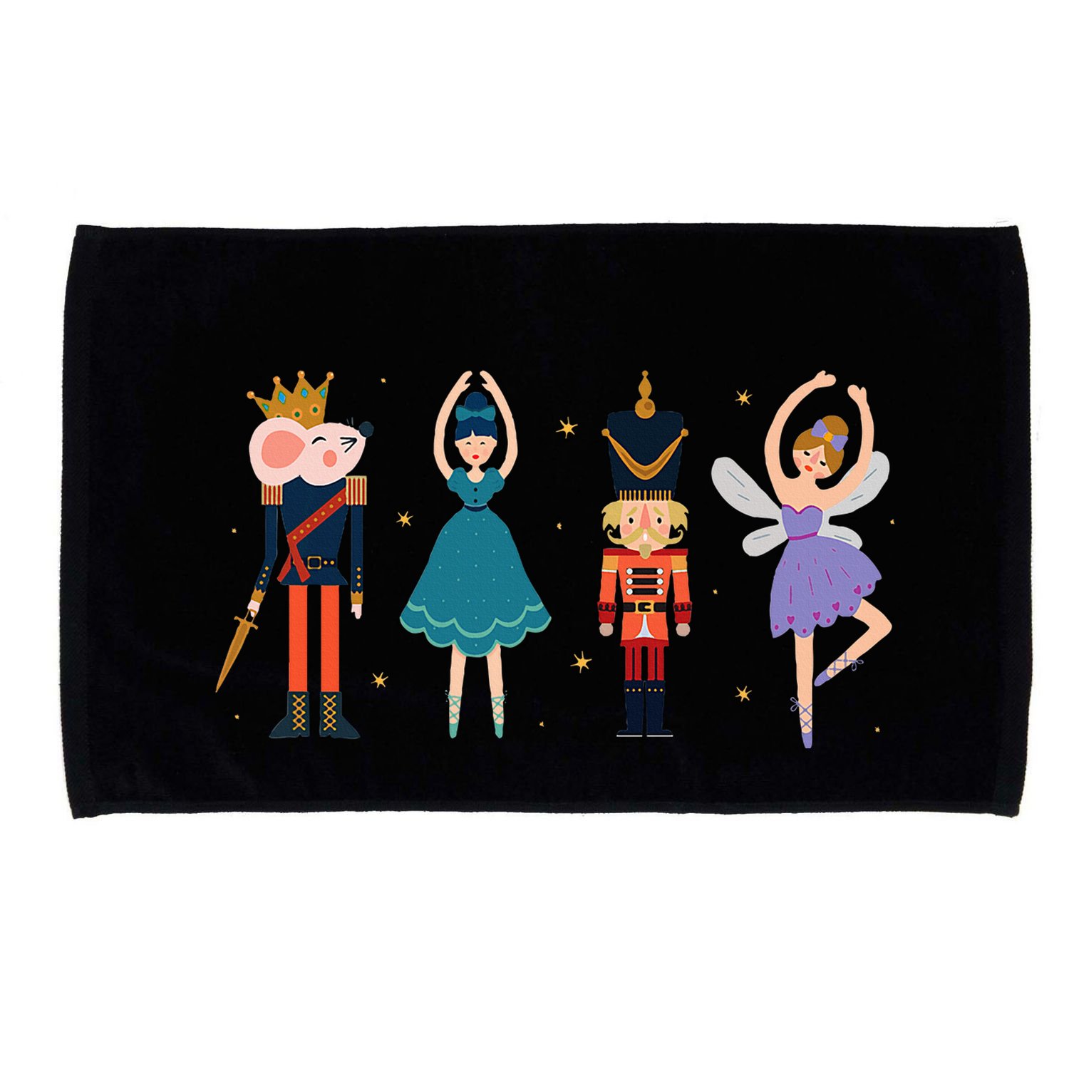 Christmas Nutcracker Ballet Nutcracker Microfiber Hand Towel