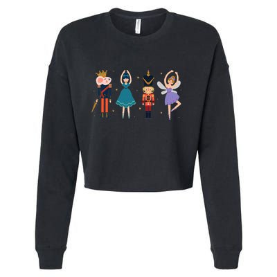Christmas Nutcracker Ballet Nutcracker Cropped Pullover Crew